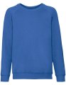 Kinder Sweater Classic Raglan Fruit of the Loom Royal Blue